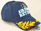 NEW! US AIR FORCE RETIRED CAP HAT NAVY