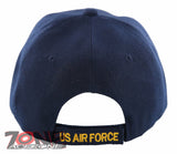 NEW! USAF AIR FORCE RETIRED LEAF BALL CAP HAT NAVY
