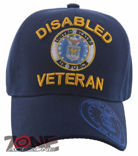 NEW! USAF AIR FORCE DISABLED VETERAN BALL CAP HAT NAVY