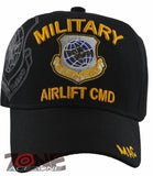 NEW! USAF AIR FORCE MILITARY AIRLIFT COMMAND MAC BALL CAP HAT BLACK