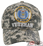 NEW! USAF AIR FORCE VETERAN SIDE ROUND SHADOW BALL CAP HAT CAMO