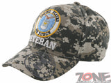 NEW! USAF AIR FORCE VETERAN SIDE ROUND SHADOW BALL CAP HAT CAMO