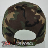 NEW! USAF AIR FORCE SIDE USA FLAG CAP HAT CAMO