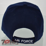 NEW! USAF AIR FORCE ROUND SHADOW CAP HAT NAVY