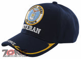 NEW! USAF AIR FORCE VETERAN SIDE LINE BALL CAP HAT NAVY