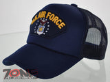 NEW! MESH US AIR FORCE BALL CAP HAT NAVY