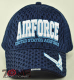 NEW! ALL MESH US AIR FORCE WING USAF CAP HAT NAVY