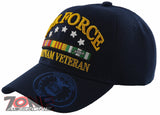 NEW! USAF AIR FORCE VIETNAM VETERAN BALL CAP HAT NAVY