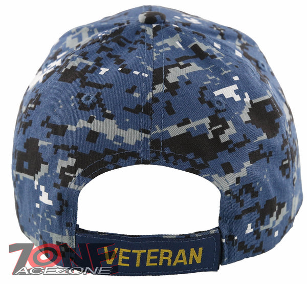RFCO Licensed US Air Force USAF Emblem Veteran Camo Cap - Adjustable Strapback, Multi-Color