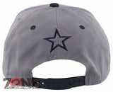 NEW! FLAT BILL DALLAS TEXAS STAR SNAPBACK CAP HAT GRAY