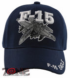 NEW! US MILITARY AIRCRAFT F-15 EAGLE CAP HAT NAVY