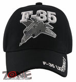 NEW! US MILITARY AIRCRAFT F-35 LIGHTENING II CAP HAT BLACK