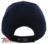 NEW! US MILITARY AIRCRAFT F-35 LIGHTENING II CAP HAT NAVY