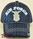 NEW! US AIR FORCE USAF PLANE MESH CAP HAT NAVY