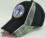 NEW! SIDE DIGITAL CAMO US AIR FORCE CAP HAT USAF BLACK