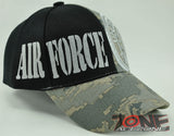 NEW! DIGITAL CAMO US AIR FORCE USAF CAP HAT BLACK N1