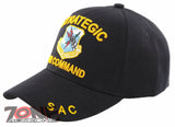 NEW! STRATEGIC AIR COMMAND SAC US AIR FORCE USAF BALL CAP HAT BLACK
