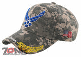 NEW! US AIR FORCE USAF WING VETERAN LEAF SHADOW CAP HAT CAMO