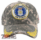 NEW! US AIR FORCE USAF ROUND VETERAN LEAF SHADOW CAP HAT CAMO