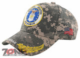 NEW! US AIR FORCE USAF ROUND VETERAN LEAF SHADOW CAP HAT CAMO