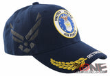 NEW! US AIR FORCE USAF ROUND RETIRED LEAF SHADOW CAP HAT NAVY