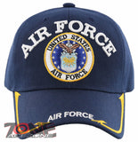 NEW! US AIR FORCE USAF BIG ROUND SIDE LINE CAP HAT NAVY