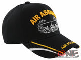 NEW! US ARMY AIR ASSAULT SIDE LINE BALL CAP HAT BLACK