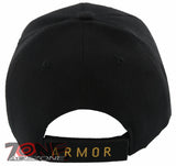 NEW! US ARMY ARMOR SIDE LINE BALL CAP HAT BLACK