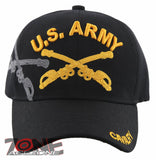 NEW! US ARMY CAVALRY SHADOW ARMY BALL CAP HAT BLACK
