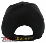 NEW! US ARMY INFANTRY BALL CAP HAT BLACK