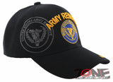 NEW! US ARMY RESERVE SHADOW BALL CAP HAT BLACK