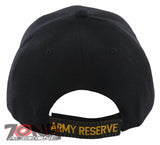 NEW! US ARMY RESERVE SHADOW BALL CAP HAT BLACK