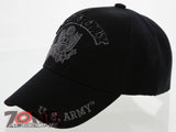 NEW! US ARMY STRONG BIG EAGLE CAP HAT BLACK