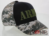 NEW! US ARMY STRONG SIDE ARMY LOGO CAP HAT BLACK CAMO