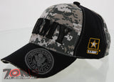 NEW! US ARMY STRONG SIDE ARMY LOGO CAP HAT CAMO BLACK