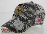NEW! US ARMY STRONG RETIRED SIDE US FLAG CAP HAT CAMO