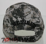 NEW! US ARMY STRONG RETIRED SIDE US FLAG CAP HAT CAMO