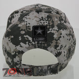 NEW! US ARMY STRONG GRAY LOGO SHADOW CAP HAT CAMO