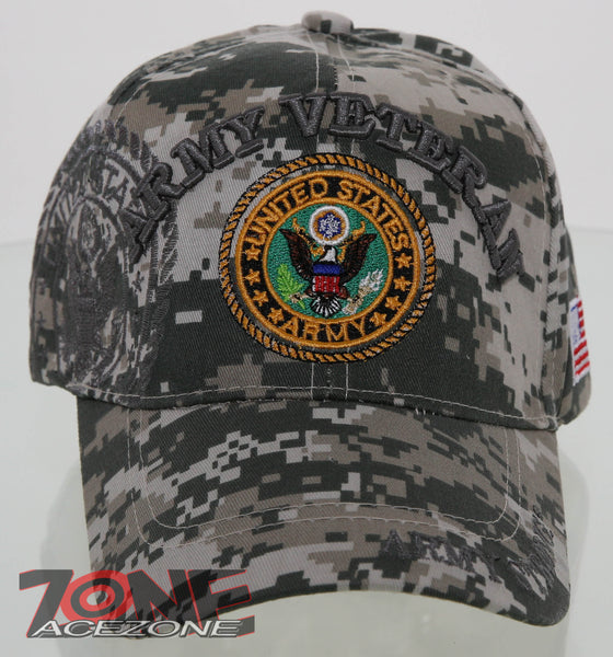 NEW! US ARMY STRONG ARMY VETERAN CAP HAT CAMO