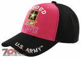 NEW! US ARMY PROUD ARMY WIFE CAP HAT PINK
