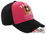 NEW! US ARMY PROUD ARMY WIFE CAP HAT PINK
