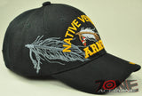 NEW! US ARMY NATIVE VETERAN AMERICAN US ARMY VETERAN CAP HAT BLACK