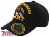 NEW! US ARMY NATIVE VETERAN AMERICAN ROUND CAP HAT BLACK