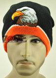 NEW BIG EAGLE BEANIE KNIT CAP SKULL WN ORANGE