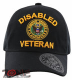 NEW! US ARMY DISABLED VETERAN ROUND SHADOW BALL CAP HAT BLACK
