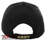NEW! US ARMY STAR RETIRED LEAF SHADOW CAP HAT BLACK
