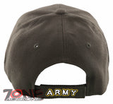 NEW! US ARMY ROUND RETIRED LEAF SHADOW CAP HAT OLIVE