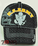 NEW! US ARMY ARMY CAP HAT TANK MESH BLACK