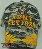 NEW! US ARMY RETIRED CAP HAT DIGITAL CAMO