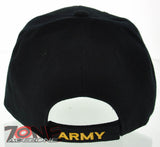 NEW! US ARMY SIDE USA FLAG CAP HAT BLACK